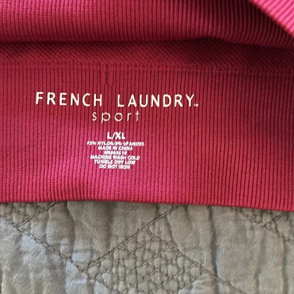 NWOT French LaundryRed Strappy Sports Bra Sz. XL - Picture 2 of 3